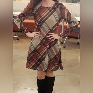 Plaid Sweater Dress